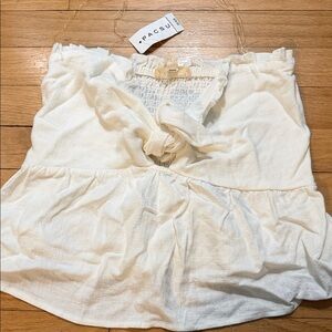 PacSun Cream Ruffle Tube Too